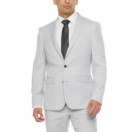 JF J.Ferrar Ultra Comfort Stretch Slim Fit Suit Jacket, 40 Long, Gray