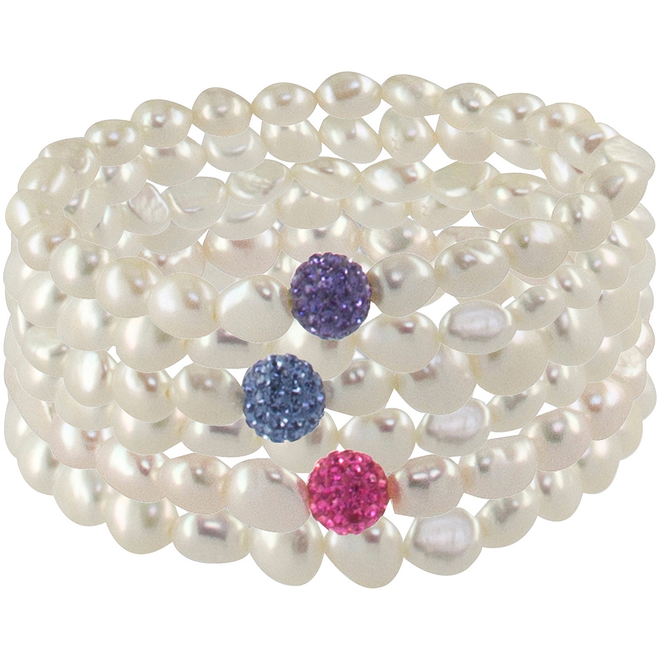 Cultured Freshwater Pearl & Multicolor Beaded Bracelet, Womens
