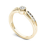 1/10 CT. T.W. Diamond 10K Yellow Gold Engagement Ring