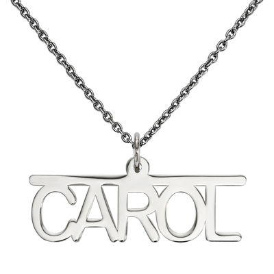 Personalized 17x32mm Arial Font Name Necklace JCPenney