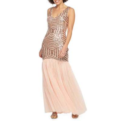 rose gold dress jcpenney