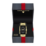 Red Bow Deal 1/10 Ct. T.W. Diamond Mens Chronograph Diamond Accent Gold Tone Bracelet Watch 3653g-18-G27