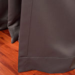 Exclusive Fabrics & Furnishing Solid Extra Wide Blackout Rod Pocket Back Tab Single Curtain Panel