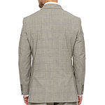 Stafford Signature Smart Wool Mens Plaid Stretch Classic Fit Suit Jacket-Big and Tall