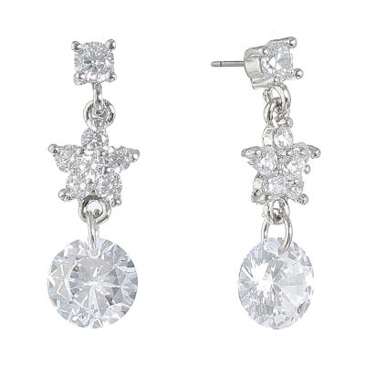 Monet Jewelry The Bridal Collection Drop Earrings, Color: White - JCPenney