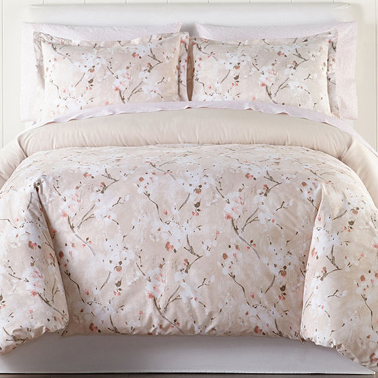 Cherry Blossom 7 Pc Floral Comforter Set Color Coral Jcpenney