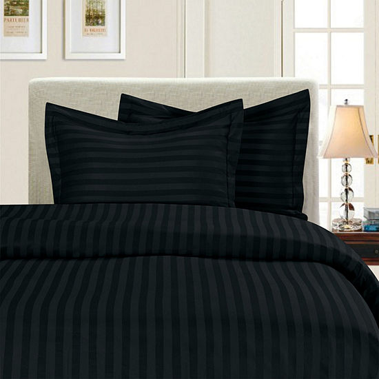 Elegant Comfort Luxurious Wrinkle Resistant Damask Stripe Duvet