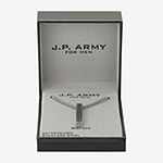 J.P. Army Men's Jewelry Best Dad Stainless Steel 24 Inch Box Pendant Necklace