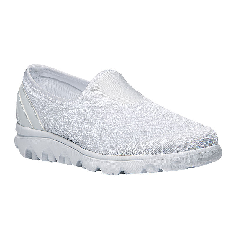 New Propet TravelActiv Slip-On Sneakers, Women's, White, 7 1/2 Medium ...