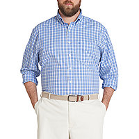 Details about   IZOD Men's Big and Tall Saltwater Short Sleeve Windowpane Button Down Shirt 