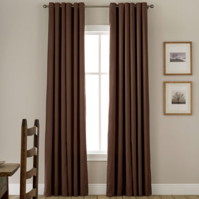 Jcpenney Home Jenner Cotton Grommet Top Thermal Curtain Panel