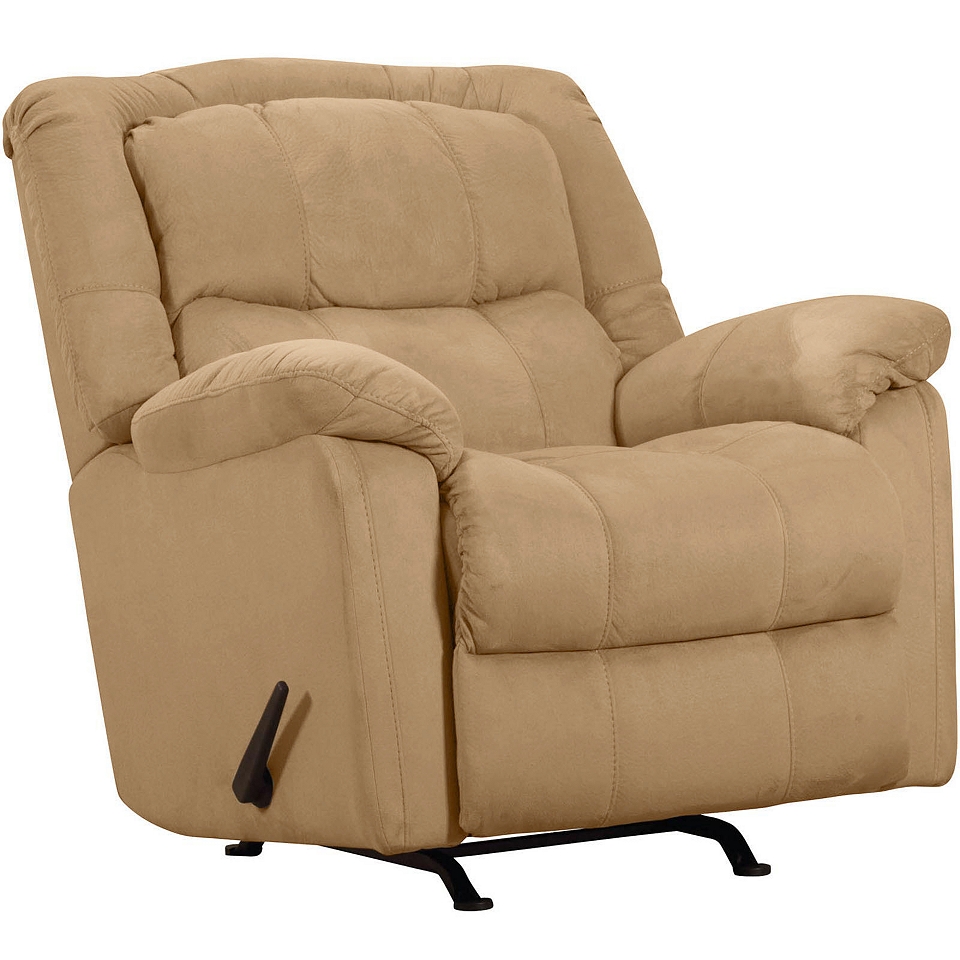 Fulton Fabric Glider Recliner, Microsuede Camel