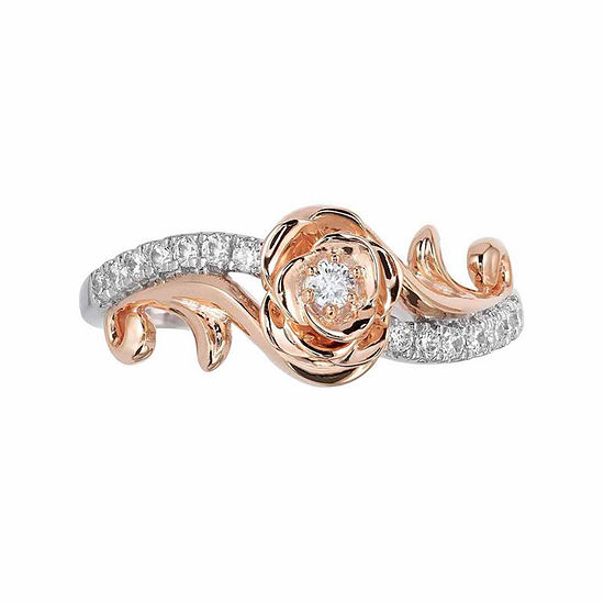 Enchanted Disney Fine Jewelry 1 5 Ct T W Round Diamond 10k Two