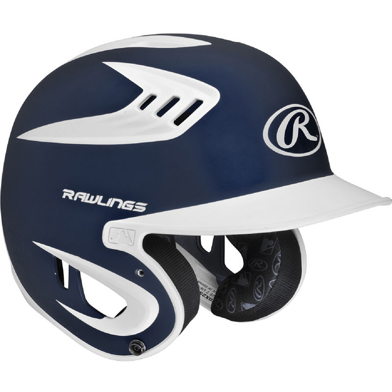 UPC 083321548390 product image for Rawlings 80mph Two-Tone Matte Navy Juniors Baseball Helmet | upcitemdb.com