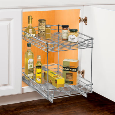 Lynk Professional Roll Out Double Drawer Color Chrome Jcpenney
