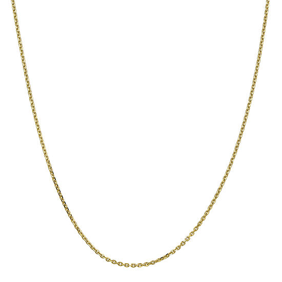 10K Gold Solid Cable Chain Necklace