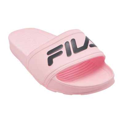 pink fila sandals