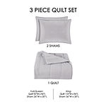 Queen Street Andy 3-pc. Solid Quilt Set