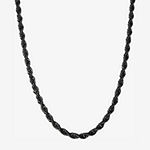 Shaquille O'Neal Xlg Stainless Steel 24 Inch Solid Rope Chain Necklace