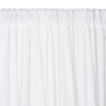 Elrene Home Fashions Bianca Tassle 100% Cotton Embellished Light-Filtering Rod Pocket Single Curtain Panel