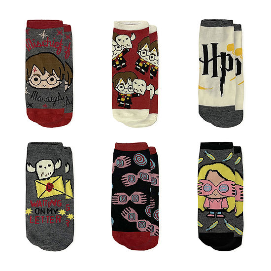 6 Pair Harry Potter Low Cut Socks Womens