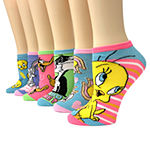 6 Pair Looney Tunes Low Cut Socks Womens