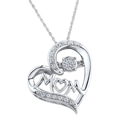 mom necklace silver