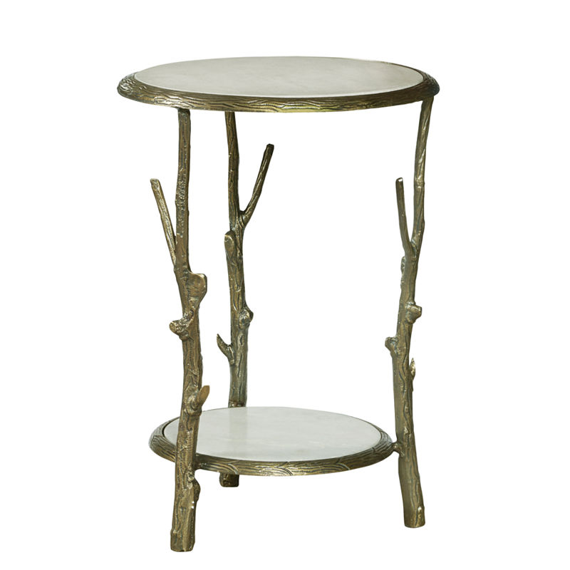 UPC 715709401484 product image for Brady Round Marble Top Accent Table | upcitemdb.com