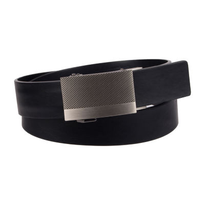 JF J.Ferrar® Track Lock Men's Belt with Plaque Buckle, Color Black