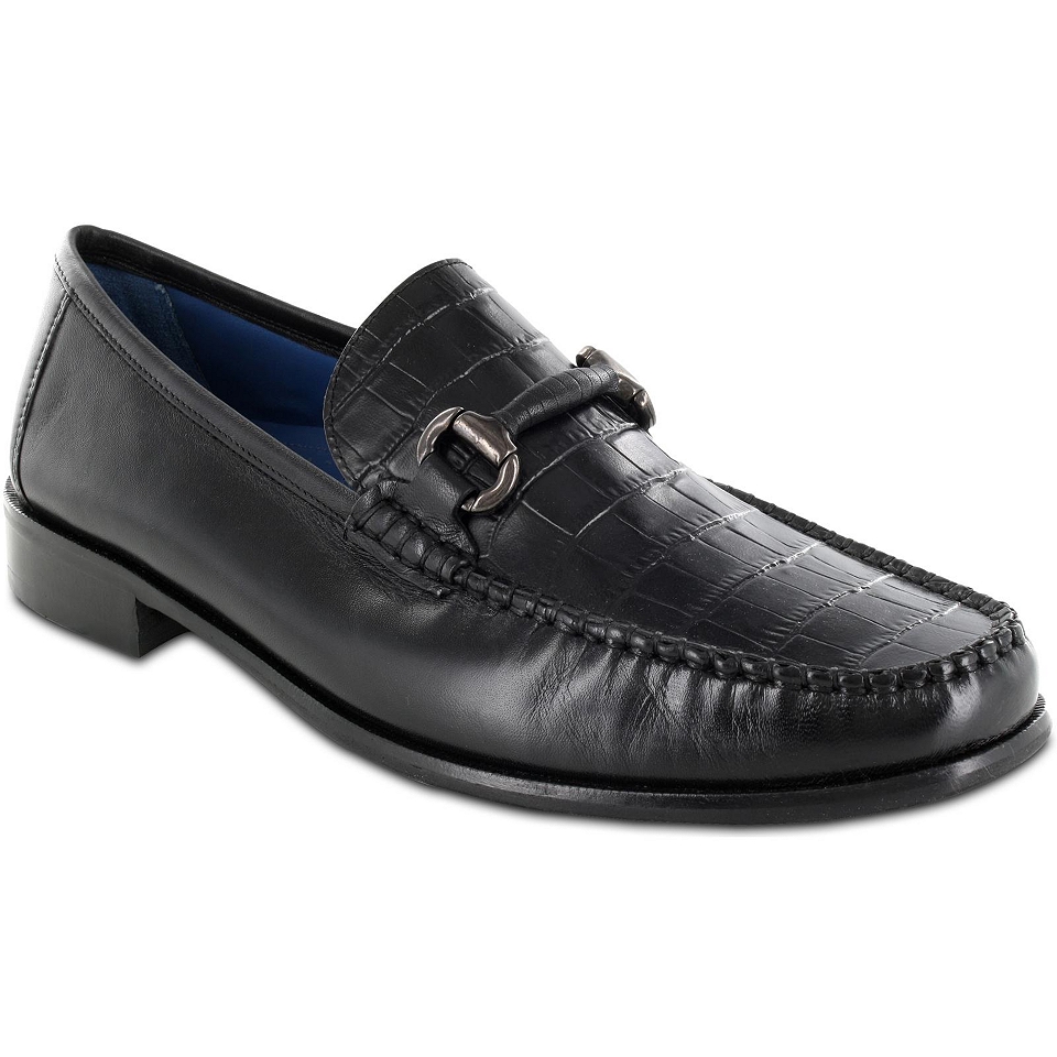 Florsheim Sarasota Moc Toe Shoes, Black, Mens