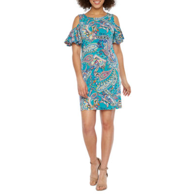 ronni nicole cold shoulder dress