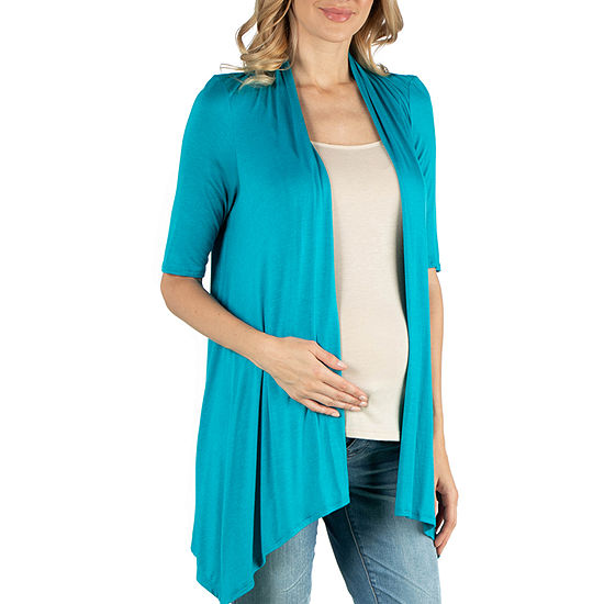 24/7 Comfort Apparel Loose Fit Open Front Cardigan