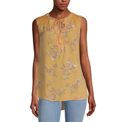 jcpenney yellow blouse