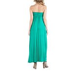 24/7 Comfort Apparel Sleeveless Empire Waist Maxi Dress