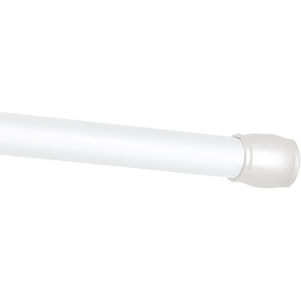 Maytex Ultimate 72 Long Stainless Steel Shower Curtain Tension Rod, White