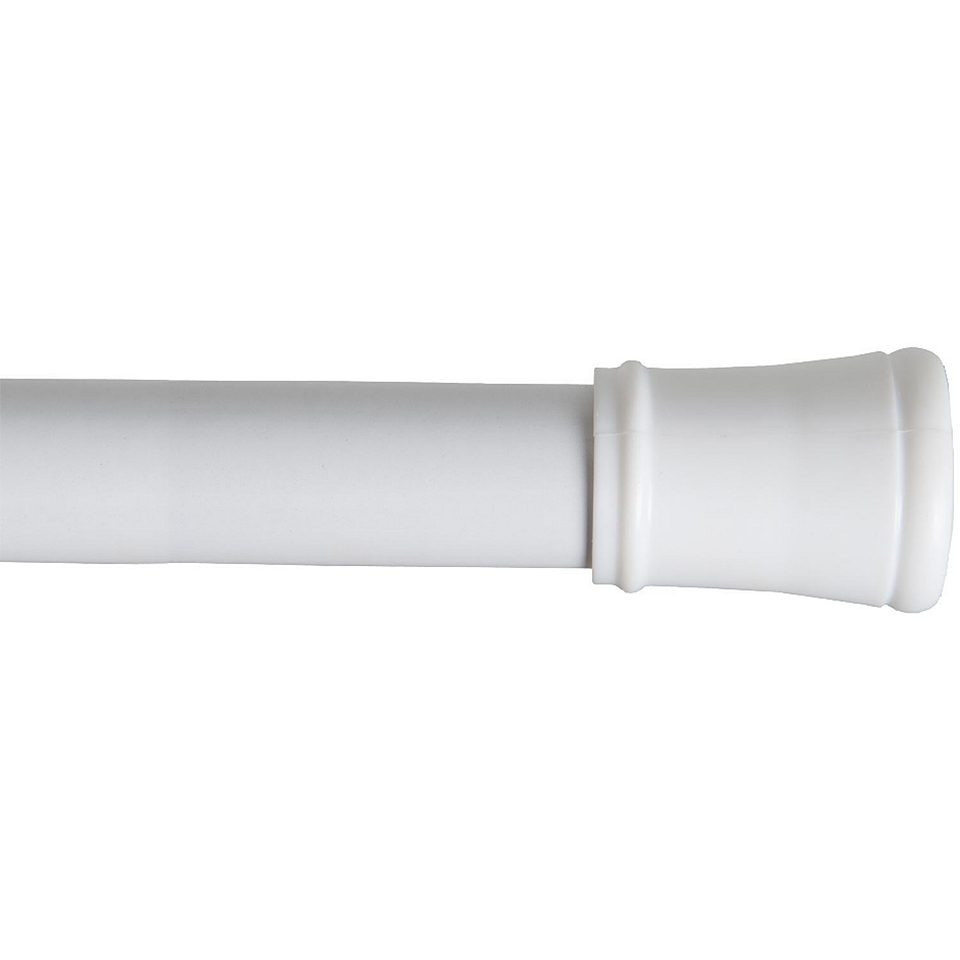 EZ Up 72 Shower Curtain Tension Rod, White