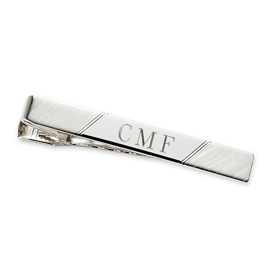 Personalized Sterling Silver Tie Bar