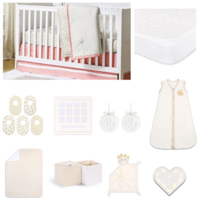 The Peanut Shell Crib Bedding Set Jcpenney Color Coralgold