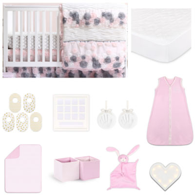 The Peanut Shell Crib Bedding Set Jcpenney Color Pink