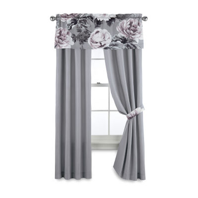 Jcpenney Home Rosalyn Rod Pocket Curtain Panel Color Gray Jcpenney