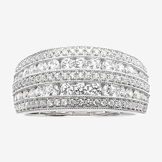 1 CT. T.W. Diamond 10K White Gold Anniversary Ring