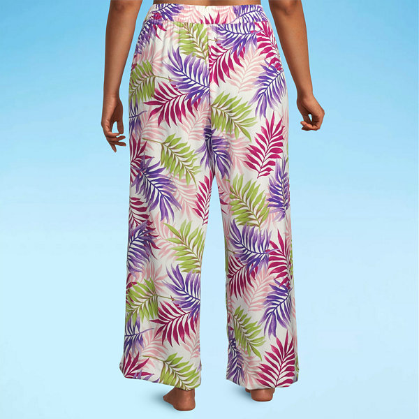 Mynah Leaf Pants Swimsuit Cover-Up Plus