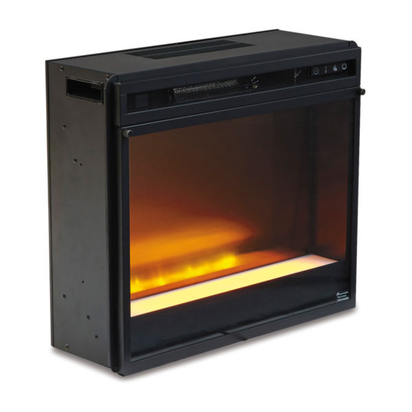 Signature Design by Ashley® Camiburg 48'' Corner TV Stand with Fireplace Insert