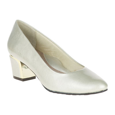 Soft Style® by Hush Puppies Deanna Leather Pumps-JCPenney, Color: Bone ...
