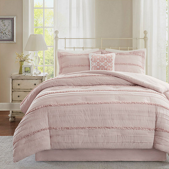 Madison Park Isabella 5-pc. Comforter Set-JCPenney, Color: Pink