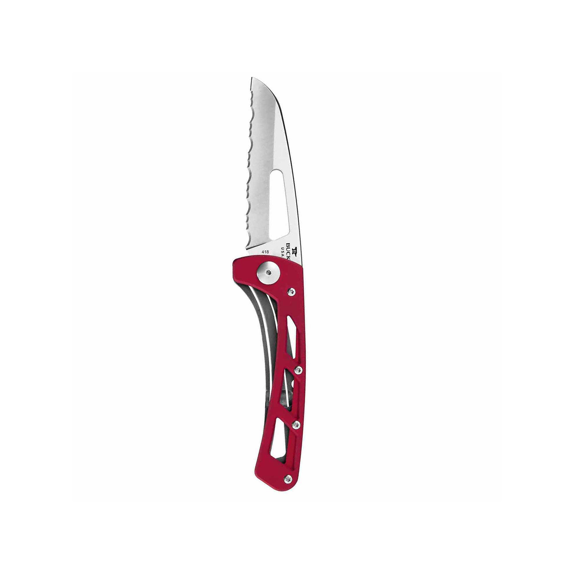 UPC 033753133794 product image for Buck Knives Vertex 3In Satin 420Hc Serrated BladeRed Aluminum Handle Folding Kni | upcitemdb.com