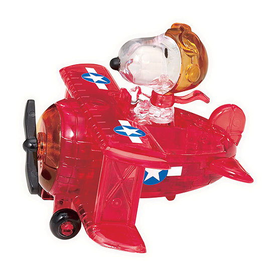 BePuzzled 3D Crystal Puzzle - Peanuts Snoopy Flying Ace: 39 Pcs