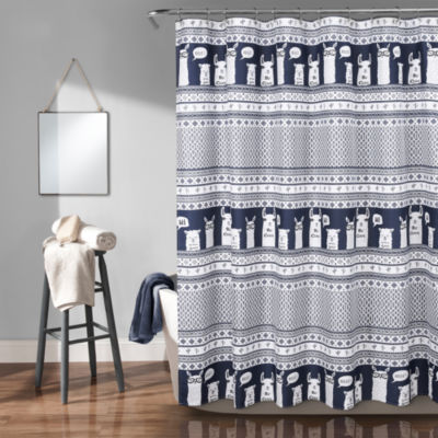 Lush Decor Llama Stripe Shower Curtain Jcpenney