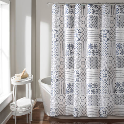 Lush Decor Monique Shower Curtain Color Blue Jcpenney