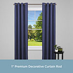 Kenney Weaver Premium Decorative Window Curtain Rod 1 IN Adjustable Curtain Rod